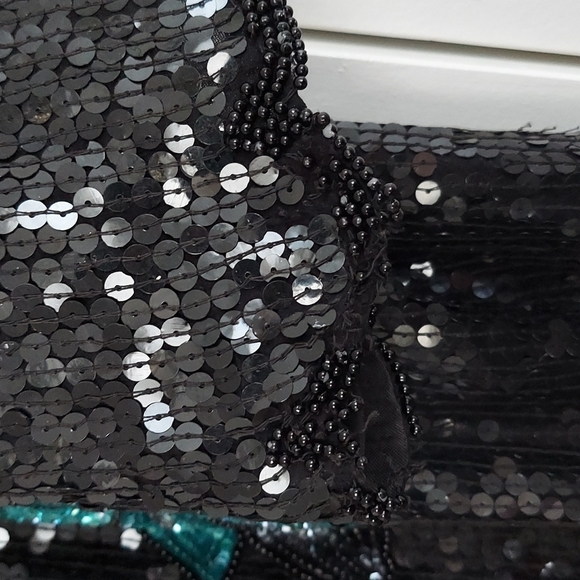 Vintage Jakelin Designs Floral Sequins & Beaded Top Size 3X Black - Picture 16 of 16
